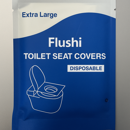 Flushi™ XL Single-Use Biodegradable Toilet Seat Cover